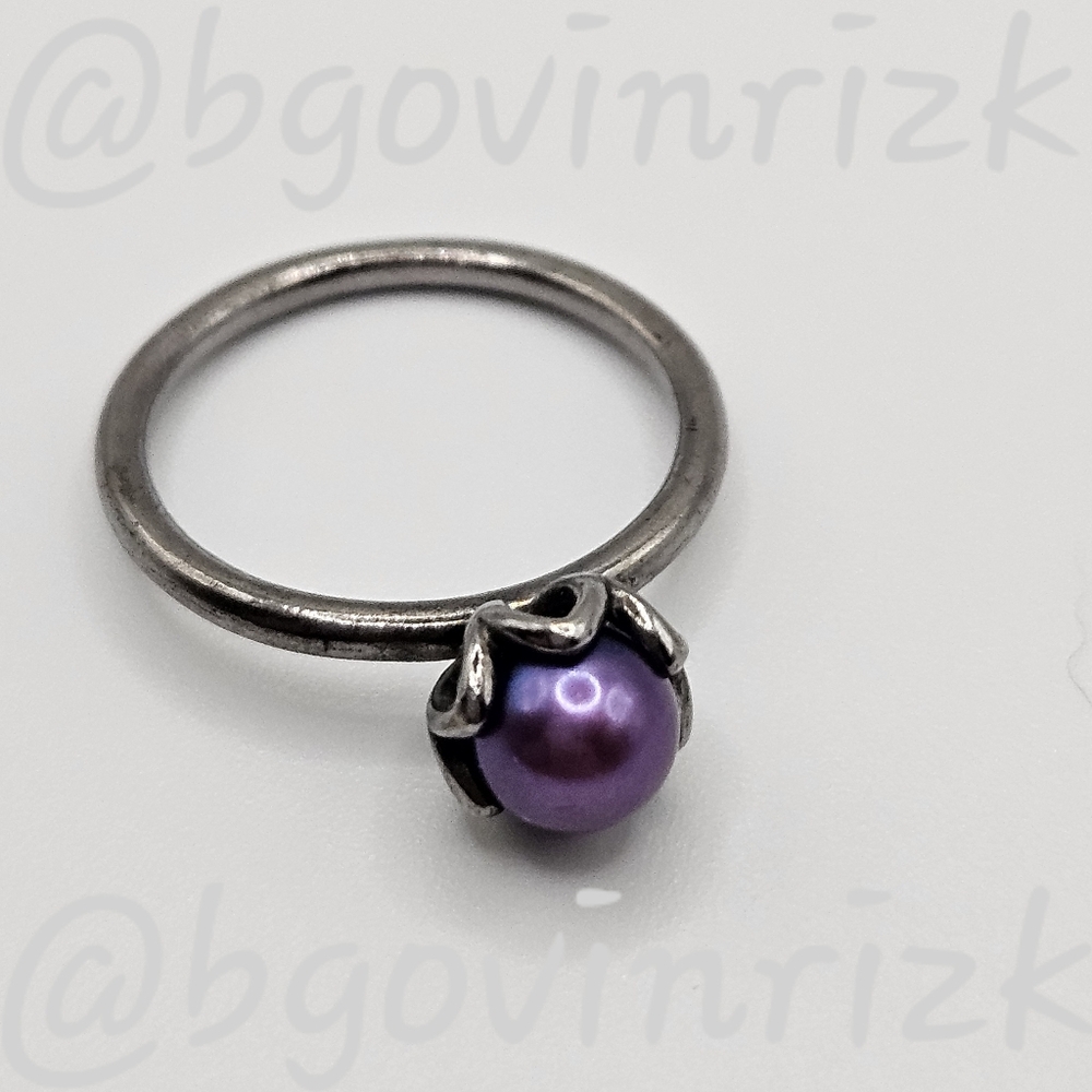 PANDORA Pearl Ring - Retired - Size 7